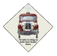 Austin Seven Swallow Saloon 1926-29 Car Window Hanging Sign